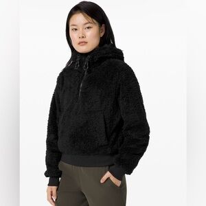 Oh So Sherpa Half Zip Black